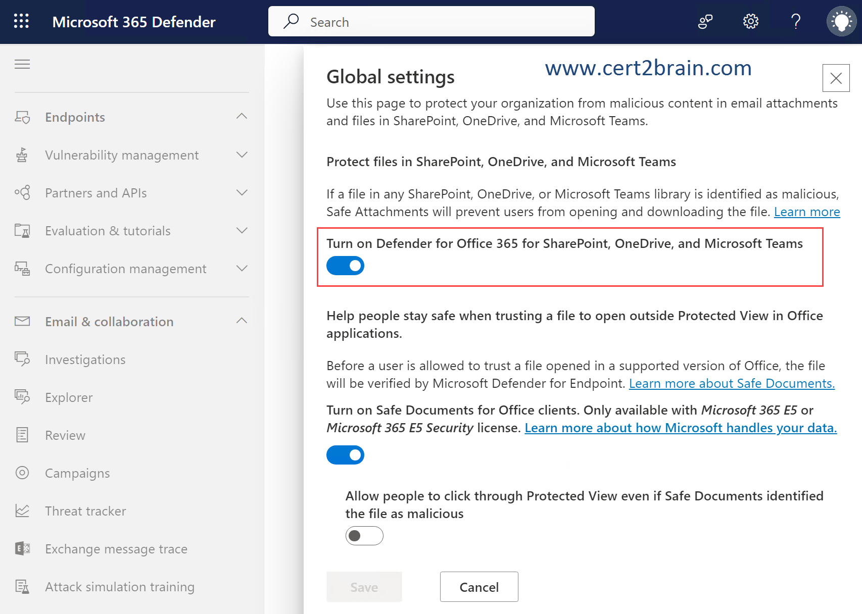 Microsoft Defender for Office 365 email entity page